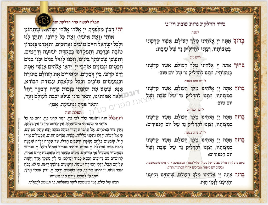 הדלקת נרות שבת – אשת חיל